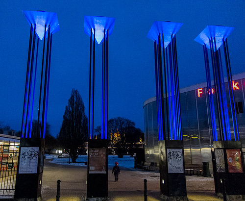 Bluish gates