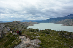 Chile, The Trail along the Grey Lake to the Grey Glacier