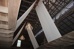 photo # 3~~ lovely ceiling in the reconstructed "wedding" Barn ~~