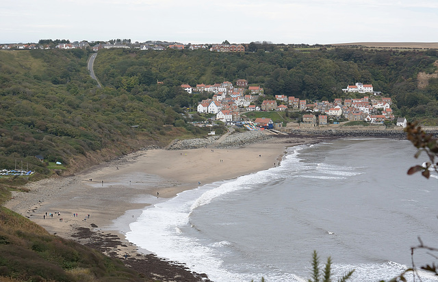 Runswick Bay at low tide