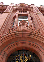 Detail of former National Telephone Company Building, Nos 17-19 Newhall Street, Birmingham (Designed by Frederick Martin 1896)