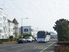 DSCF3413 Selwyns Travel (National Express contractor) BX16 CJZ leaving Clacton-on-Sea - 15 May 2016