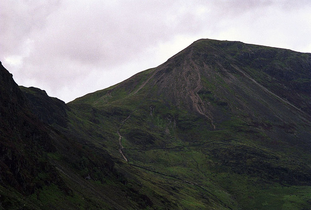 Green Crag from the quarry path (scan from Aug 1992)