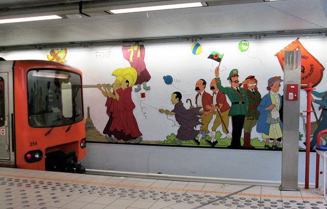 Stockel station, Brussels metro.