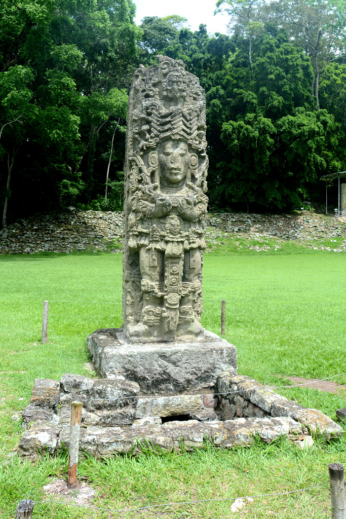 Honduras, Sculpture of One of the Mayan Kings of Copan