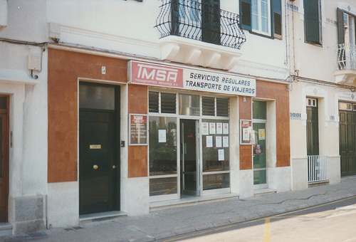 Transportes Menorca Bus Office, Mahon (Maó) - Oct 1996 337-05