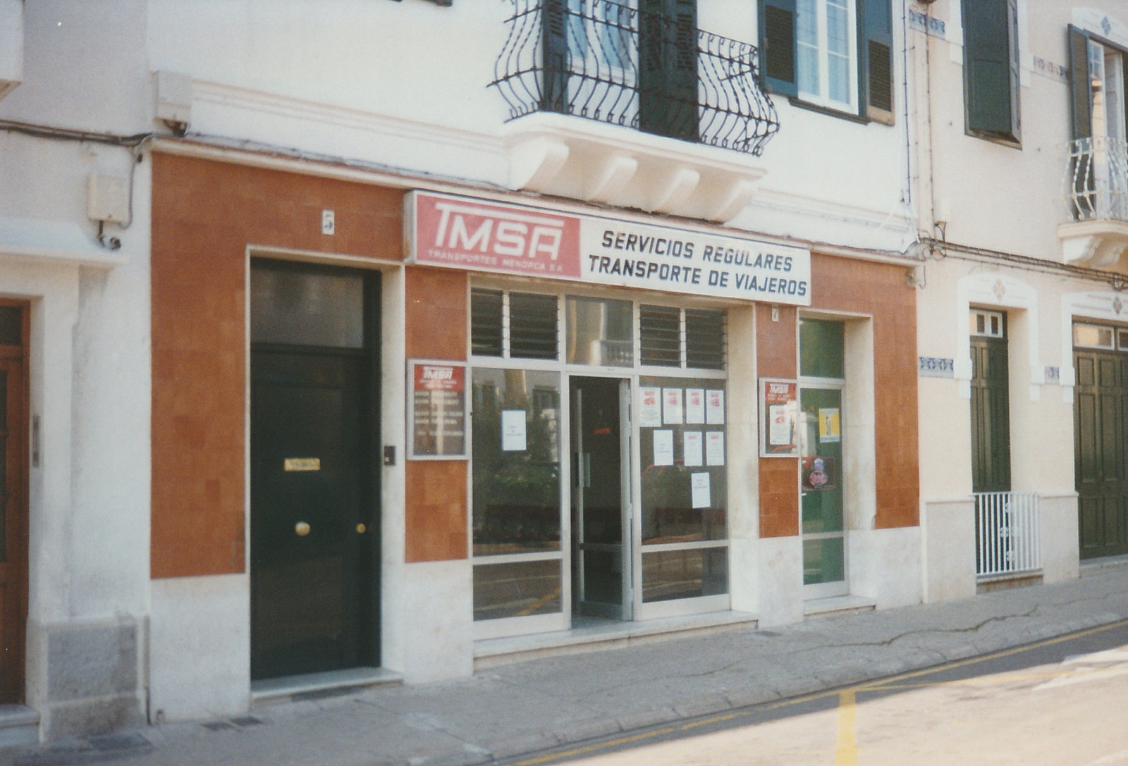 Transportes Menorca Bus Office, Mahon (Maó) - Oct 1996 337-05