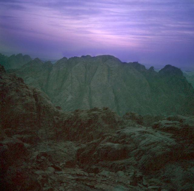 It is getting lighter.. but we still have to climb more - Mount Sinai  15 May 1981