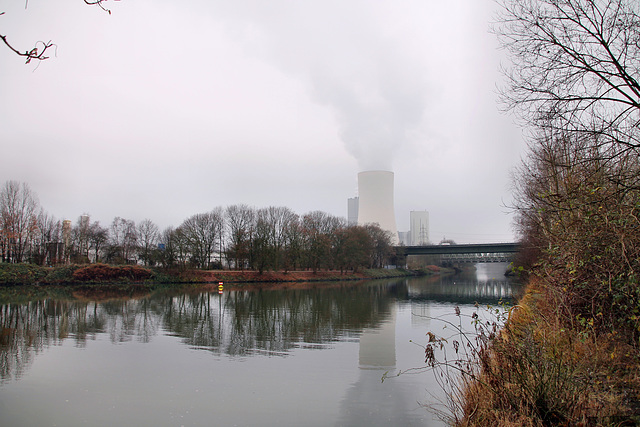 Rhein-Herne-Kanal, ehemaliger Zechenhafen Recklinghausen (Herne-Baukau) / 11.12.2021