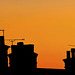 Chimneys- Sunset sillhouette