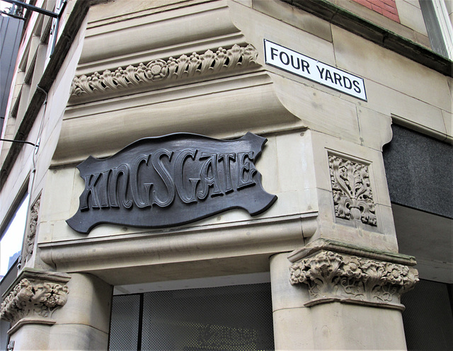 Handsome Art Nouveau Sign, King Street.