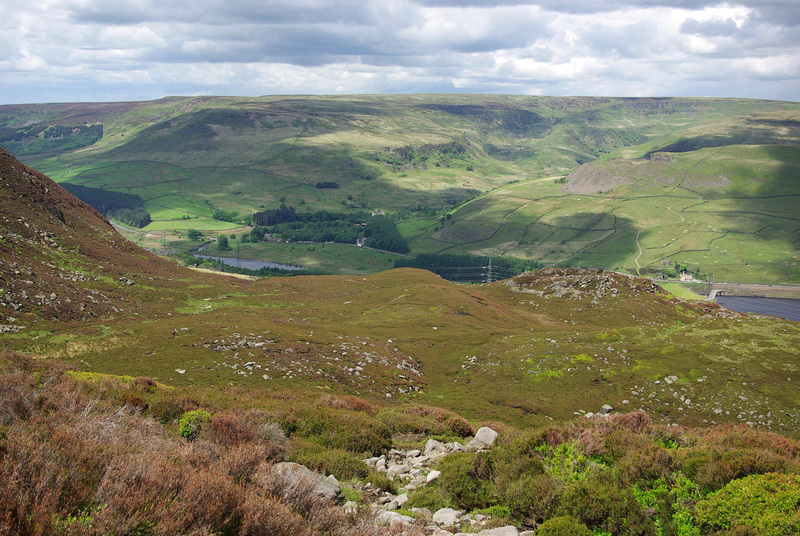 View back down the path to the valley