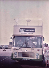 Southern National 934 (VDV 134S) at Portland Bill – 9 Aug 1984 (X845-8)