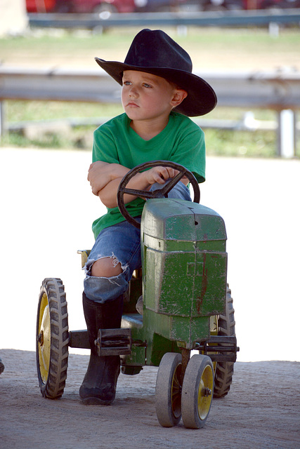 A very young farmer