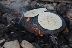 Israel, The Mountains of Eilat, Evening Pancakes on Fire