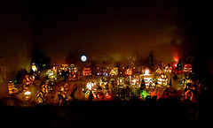 Christmas Village in the Dark