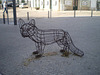 Fox sculpture.