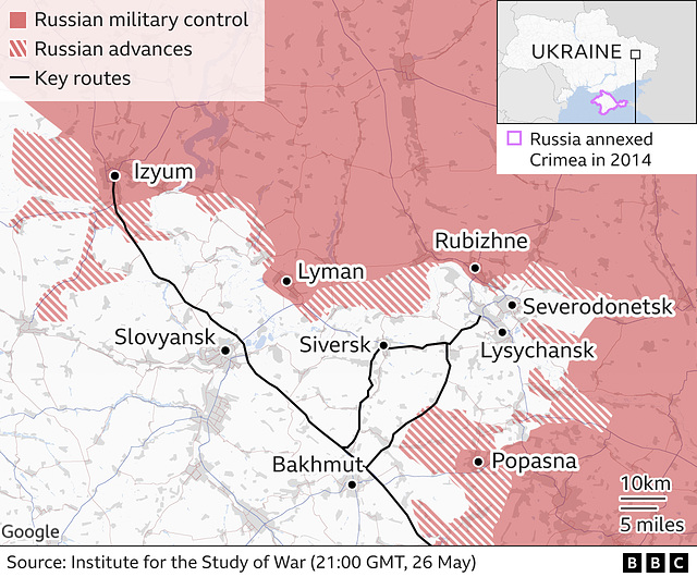 UKR - closeup Severodonetsk , 26th May 2022