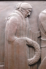 Detail of Tyson Smith Bronze Relief, Liverpool Centotaph