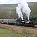 51456+52232 arrive at Irwell Vale with 1J61 12.50 Heywood - Rawtenstall ELR 7th March 2020.