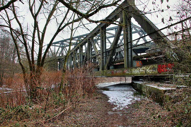 Brücke der Bergisch-Märkischen Eisenbahn (Hagen-Vorhalle) / 3.03.2018