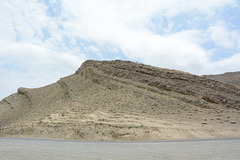 Turkmenistan, Layered Slopes of the Mountains of Kopetdag in the Valley of Chuli