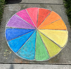 Pandemic chalk: Color wheel