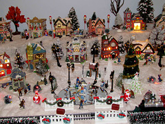 LIghted Christmas Village