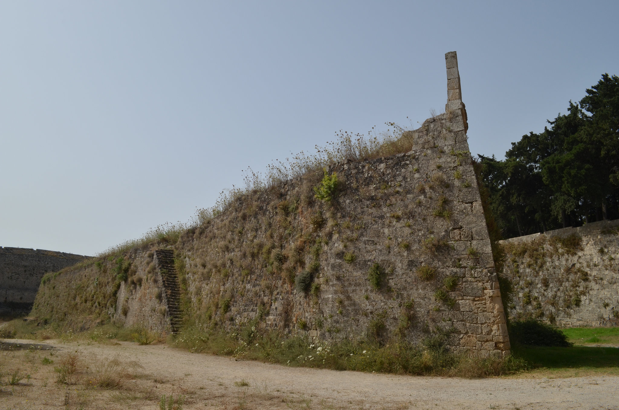 The Fortress of Rhodes, Additional Western Wall