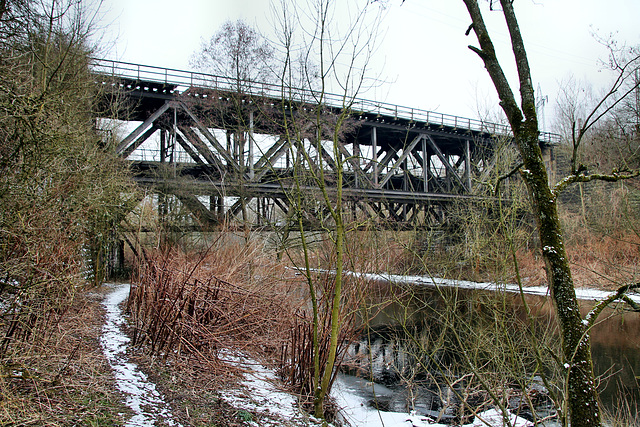 Eisenbahnbrücken über der Volme (Hagen-Vorhalle) / 3.03.2018