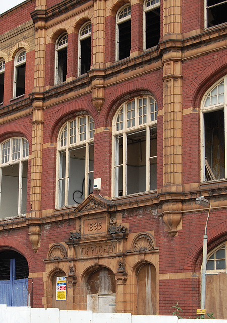 Fire Damaged, Co-Op Wholesale Society Factory, Belmont Row, Birmingham, West Midlands