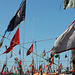 Flags on fishing boats