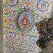 mit dem Portugals Königswappen bemaltes Kirchengewölbe