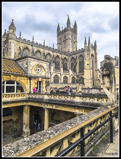 Abadia de Bath desde los Baños Romanos   -   HFF