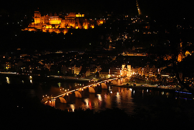 Heidelberg at night