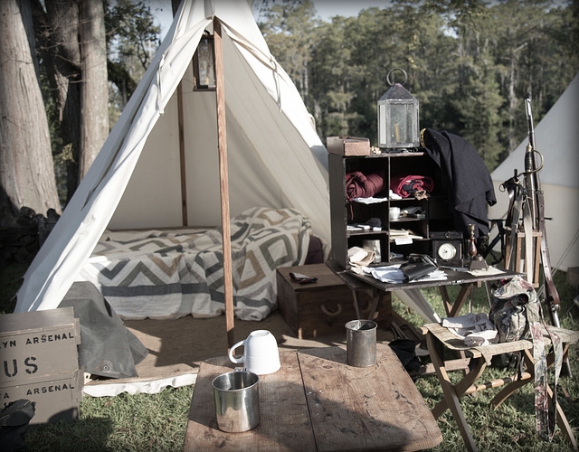 Civil War replica tent