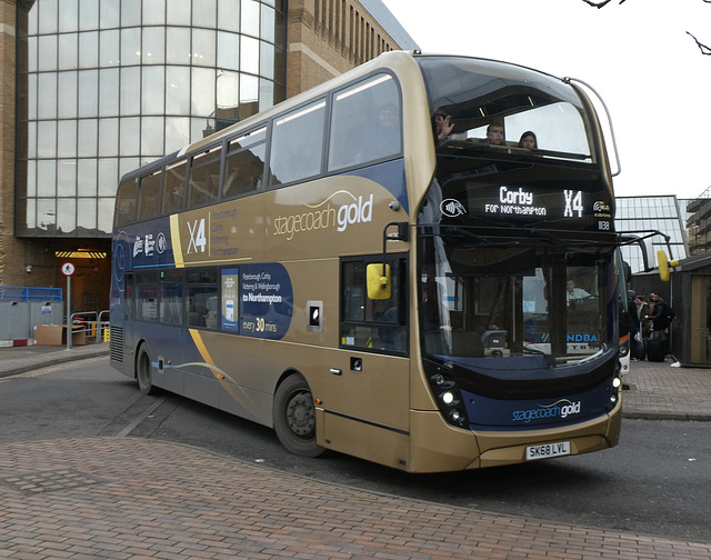 Stagecoach Midlands 11138 (SK68 LVL) in Peterborough - 18 Feb 2019 (P1000347)