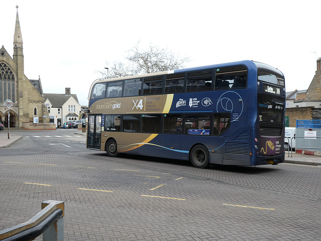 Stagecoach Midlands 11134 (SK68 LVF) in Peterborough - 18 Feb 2019 (P1000288)