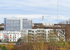 Blick zum Fernsehturm Schwerin