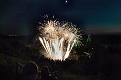 Feuerwerk auf der Zeche Ewald 1/2/7 während der ExtraSchicht (Herten) / 24.06.2023