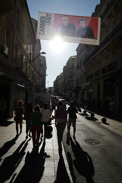 contre-jour, rue d'Antibes (F&B)