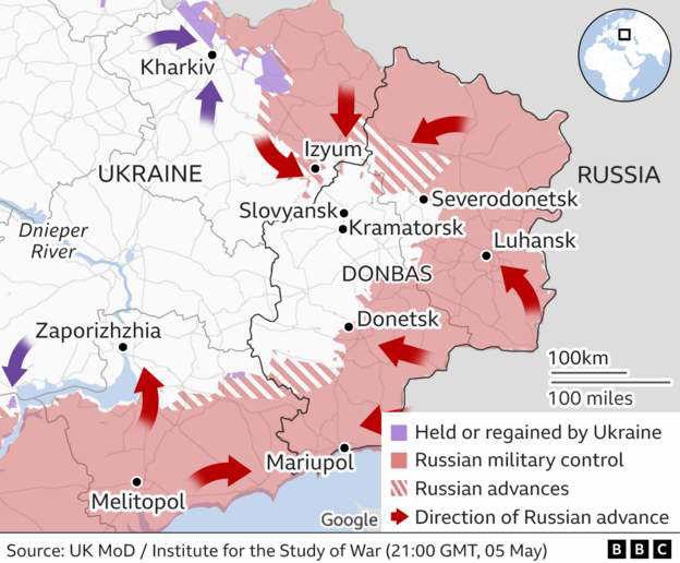 UKR - east , 5th May 2022