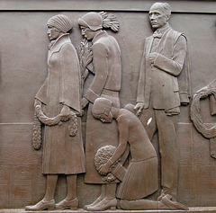 Detail of Tyson Smith Bronze Relief, Liverpool Centotaph