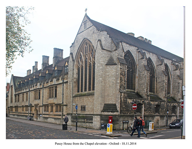 Pusey House from the Chapel end Oxford 18 11 2014