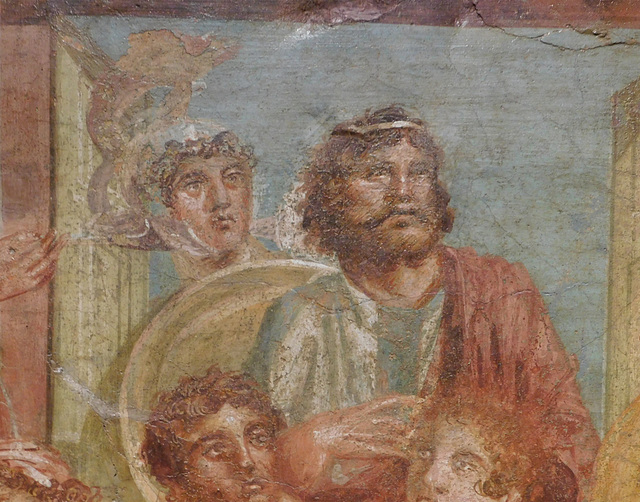 Detail of the Achilles on the Island of Skyros Fresco, ISAW May 2022