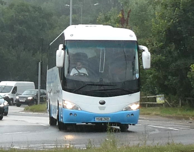 Harlequin Travel YG18 ZKD at Fiveways, Barton Mills - 3 Aug 2024 (P1180982)