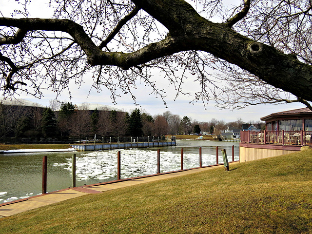 Spring ice in 2015, no ice anywhere this winter.