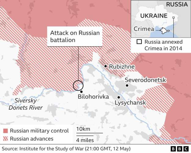 UKR - Bilohorivkha crossing , 12th May 2022