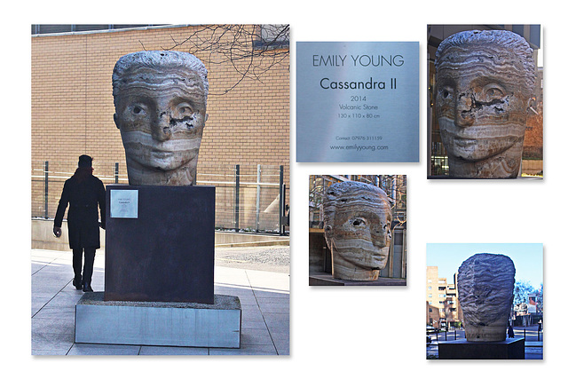 Cassandra II - by Emily Young - Bankside - Southwark - 17.1.2018