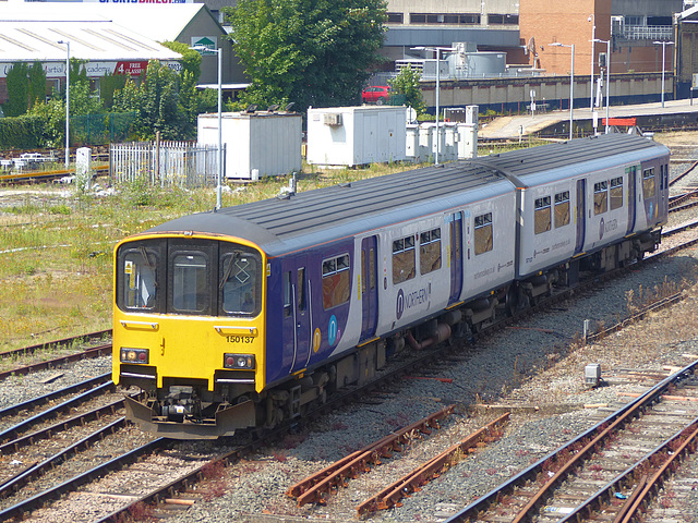 150137 leaving Southport - 23 July 2021